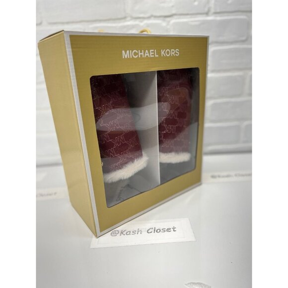 Michael Kors alexis closed toe slipper slide Mulberry - Picture 3 of 5